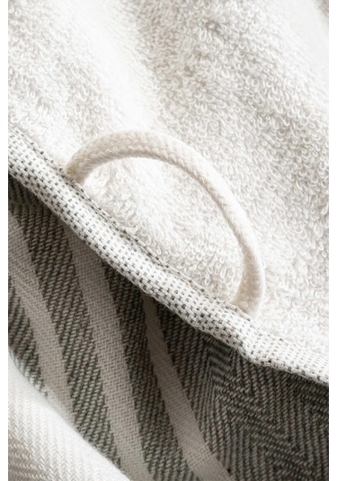 Ecocotton Erva Haki %100 Organik Pamuk Keten 3 Parça Havlu Seti Haki