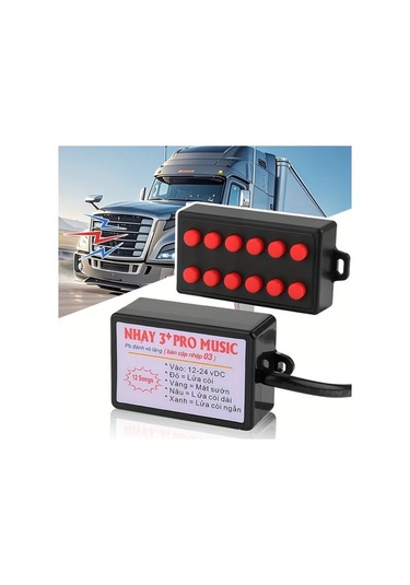 Pazly 12v 24v Araçlar İçin Evrensel Boynuz Kontrolcüsü Artı Düğme Salyangoz Anahtarı Çoklu Tonlu Ses Renkli Işık Kontrolü