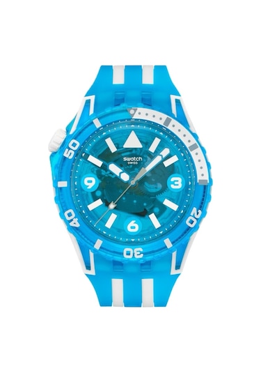 Swatch Sscu09s100 Blue Fire Erkek Kol Saati Mavi