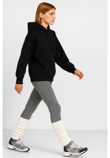 Basic Kalın Pamuk İçerikli Tozluk Ekru