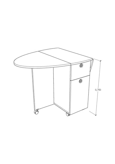 Asratrend Yuvarlak Katlanır Masa Asra Trend Km-05