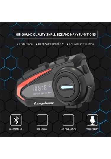 Fm Radyolu Kask Kulaklığı Su Geçirmez Bluetooth 5.3 Motosiklet Kask Kulaklık