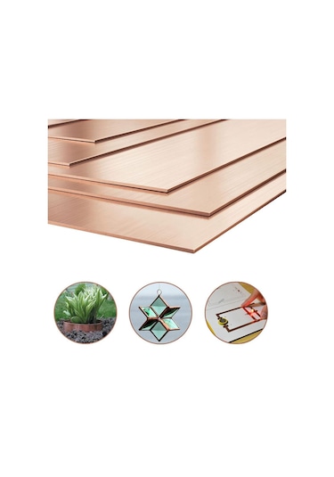 1 Adet Kalınlık 0,25-8mm Uzunluk 50-1000mm %99,9 Saflıkta Bakır Metal Plaka
