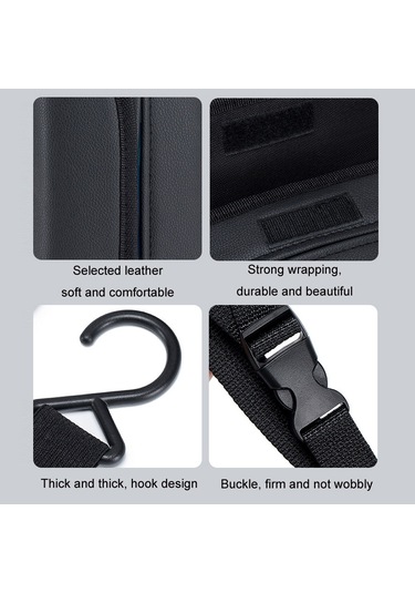 Araba Koltuğu Yan Saklama Asılı Çanta Doku Kutusu, Model: H320 Litchi Desen