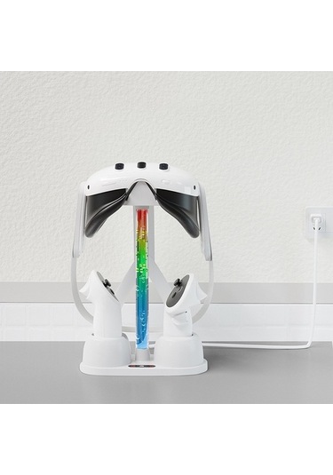 Artfulabode Meta Quest 3 Şarj Tabanı - Soğuk Rgb Beyaz Braketi