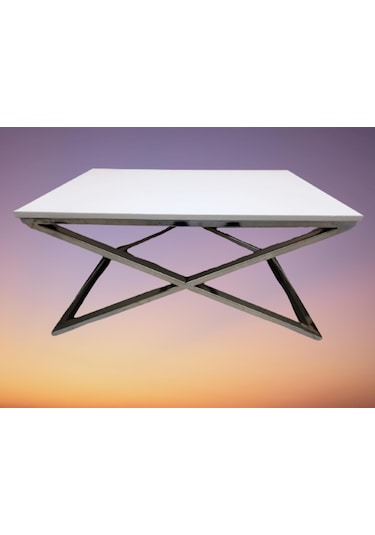 Orta Sehpa X Çapraz Metal Transmisyon Nikelaj Ayak Parlak Lake Bo (382879216)