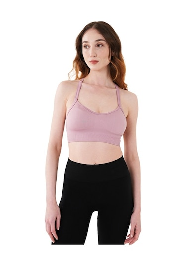 Musclecloth Nova Seamless İpli Bra Pembe