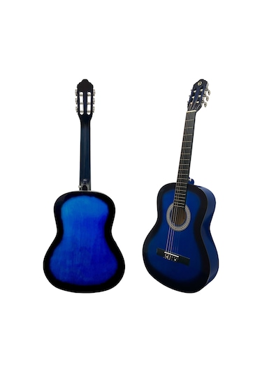Fourtune Luca C-180BL Mavi Klasik Gitar Seti 4/4 Sap Ayarlı