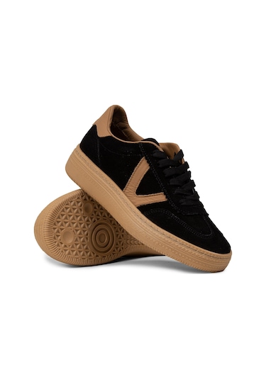 Deery Kadın Hakiki Süet Siyah Sneaker Ayakkabı - N0170zsyhc01 Siyah