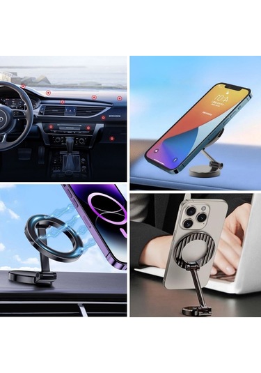 Buffer Tüm Telefonlarla Uyumlu Manyetik Araç Telefonu Tutacağı K