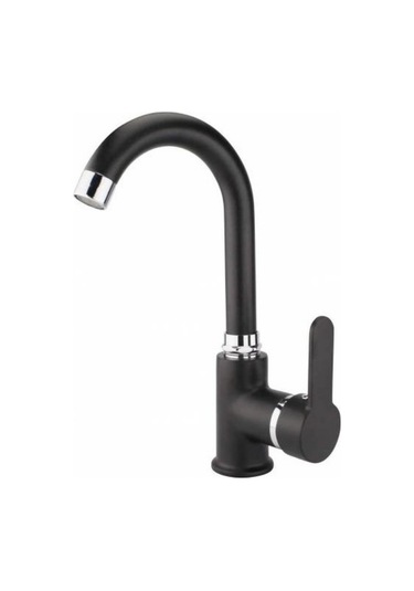 Ducha Delta Siyah Lavabo Bataryası Beyaz - Krom