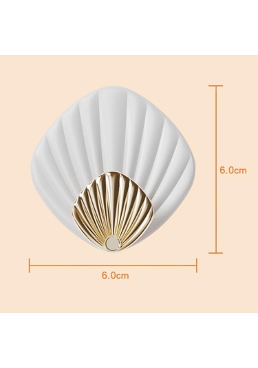 Gri 4 Adet Yaratıcı Kabuk Şekli Duvar Asılı Kanca Punch İçermeyen Güçlü Yapışkanlı Kanca Banyo Mutfak Duvara Monte Dikişsiz Yapışkan Kanca Gri