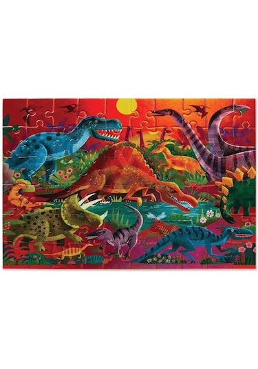 Crocodile Creek Puzzle 60 Parça Dinozorlar