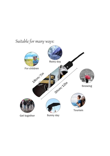 Herşey Nota Gitar Plak Dj Nota Müzik Şemsiye 1087 Çok Renkli