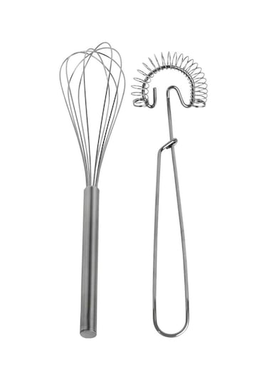 Ikea Idealisk 2'li Çırpıcı Gümüş