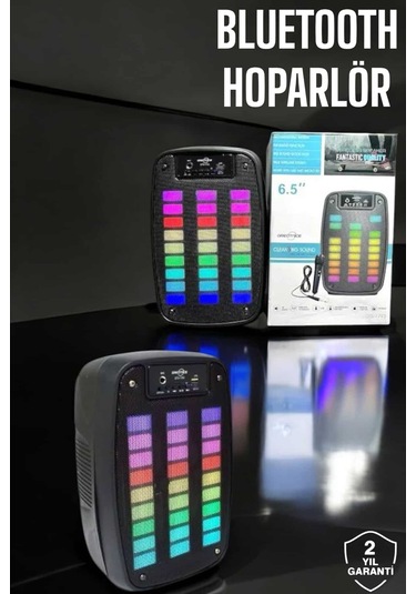 Bluetooth Hoparlör Mikrofonlu Speaker Taşınabilir Şarjlı