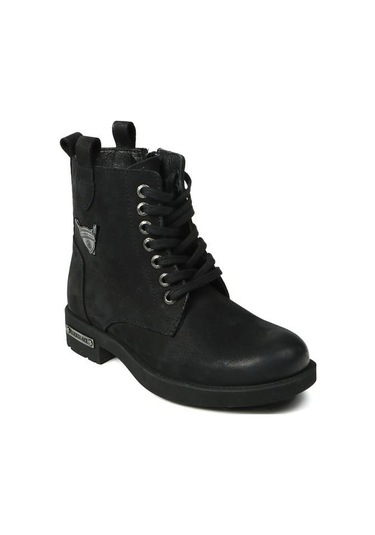 Hammer Jack GARSON Kadın Siyah Yıkama Nubuk Bot