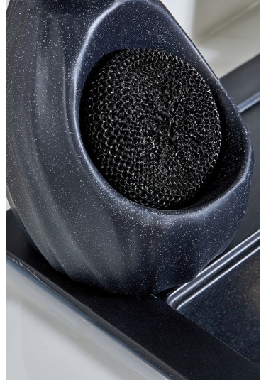 Cooker 180 Ml Seramik Süngerlikli Sıvı Sabunluk Ckr3559 Siyah