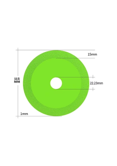 Cam Seramik Taş Fayans Şişe Kesme Diski 115 Mm