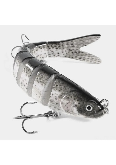 Teltree 8 Bölümden Oluşan Biyomimetik Balık Yem Seti 11.4g, Tatlı/ Deniz Suyu İçin Derin Suyumlu, Mikro Yem, Sahte Yem, 5 Numara