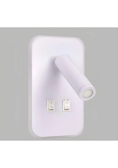 Ycl Yda-900b Yatak Başı Led Okuma Apliği Metal Kasa 3+6w Beyaz