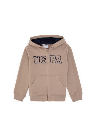 U.s. Polo Assn. Erkek Çocuk Koyu Bej Hırka Örme 50313844-vr088 Koyu Bej