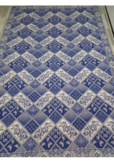 Savan Dokuma Halı Örtüsü 6m² 200 300 Kale Mavi2 Mavi