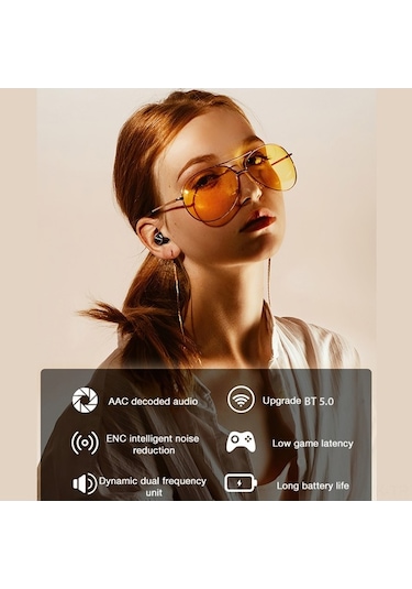 Willowhaven Lenovo Lp11 Kulaklık: Akıllı Gürültü Azaltma, Dokunmatik Kontrol, Uzun Pil, Acil Şarj, Pembe Lp11