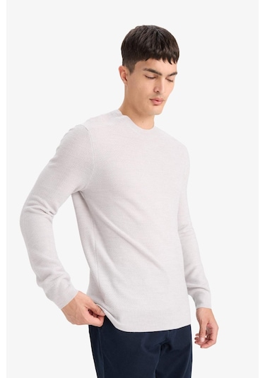 Defacto Standart Fit Bisiklet Yaka Basic Dokulu Triko Kazak F1777ax25augr184 Gri Defacto Standart Fit Bisiklet Yaka Basic Dokulu Triko Kazak F1777ax25augr184 Gri