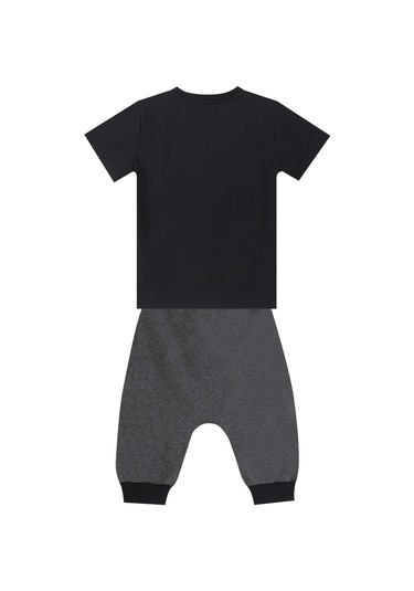 Denokids Mushi Uzay Roketi Erkek Çocuk T-shirt Kapri Şort Takım Çok Renkli