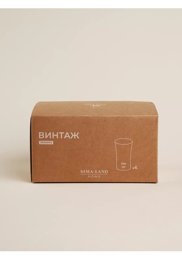 Sl Home "vintage" Cam Bardak Seti 6 Adet 270 Ml 216131123 Beyaz