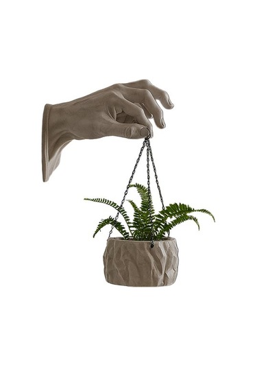 El Şekilli Duvar Saksısı