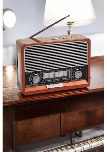 Nostaljik Radyo Usb,aux Ve Sd Kart Girişli Bluetooth Bağlantılı