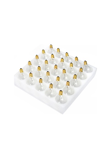 Konesam "25'li Paket G40 Tungsten Ampul - 7w, 220-240v, 3000 Saat Ömürlü, Suya Dayanıklı, E12 Duy"