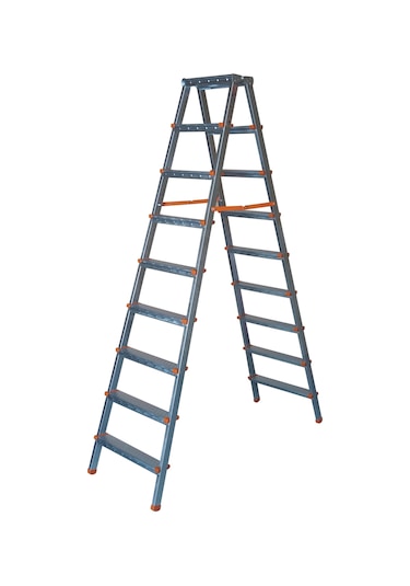 9+9 Basamaklı Çift Çıkışlı Profil Merdiven Ev, Bahçe, İşyeri İçin Uygun