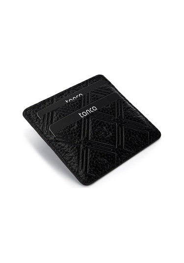 Tamer Tanca Erkek Hakiki Deri Siyah Kartlık 1155 106 Erk Krtlk Sk25-26 Sıyah Fltr Bsk Siyah