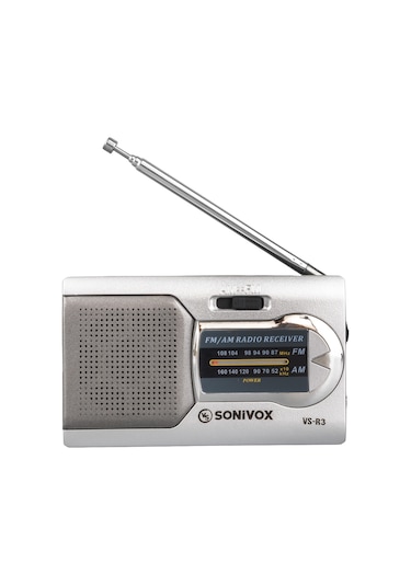 Sonivox VS-R3 Mini FM Radyo Gümüş