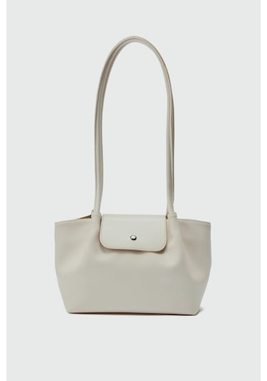 Lior Kapaklı Omuz Çanta Krem Krem