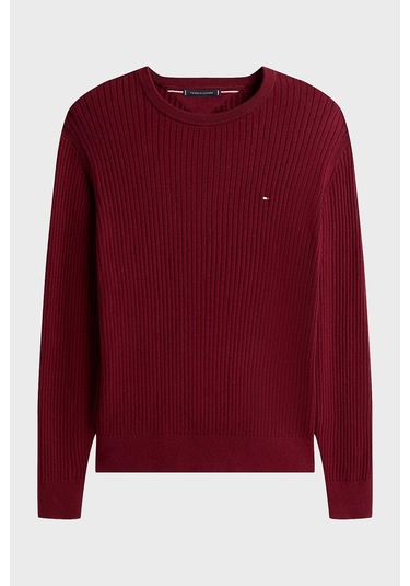 Tommy Hilfiger Erkek Kazak Mw0mw40449 Vlp Bordo Bordo