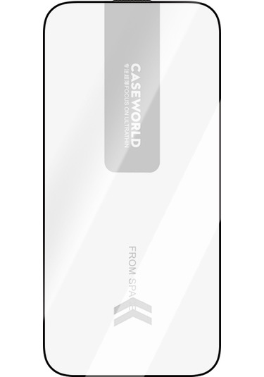 iPhone Uyumlu, Uyumlu, 16 Pro Max Caseworld Ultra-thin Serisi Tmq 0.15mm Hd 3d Cam Ekran Koruyucu Uygulamalı Şeffaf