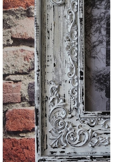 Neiwel Vintage Cua Resim Ve Ayna Çerçevesi Beyaz