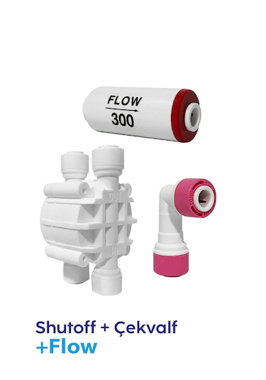 Su Arıtma Cihazı Kiti Shutoff - Flow- Quick Check Valf