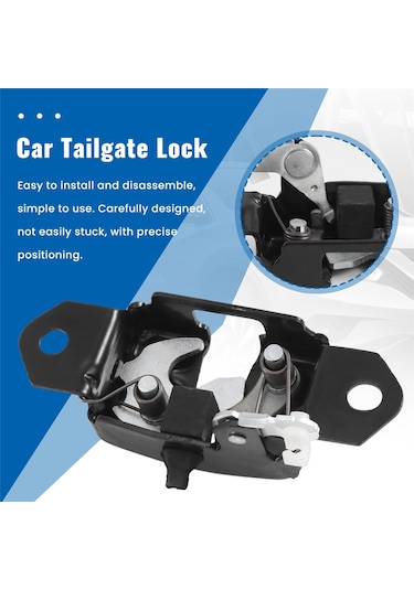 1 Adet Siyah Araba Bagaj Kapağı Kilidi Arka Kapı Kilidi Nissan Navara D40 İçin