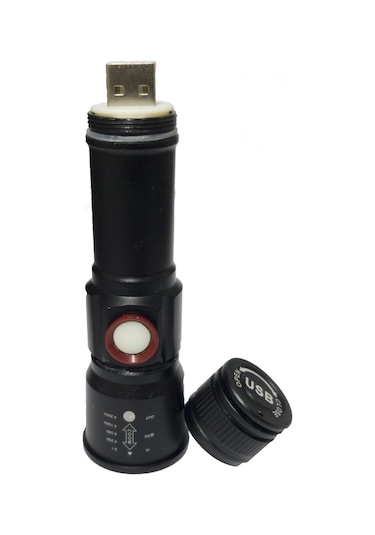 Panther Pt-4060 Usb Şarjlı 1000 Lümen Siyah