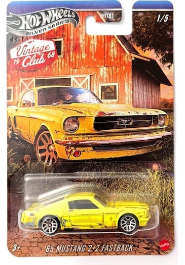 Hot Wheels Vintage Silver Series Arabalar - 65 Mustang 2+2 Fastback