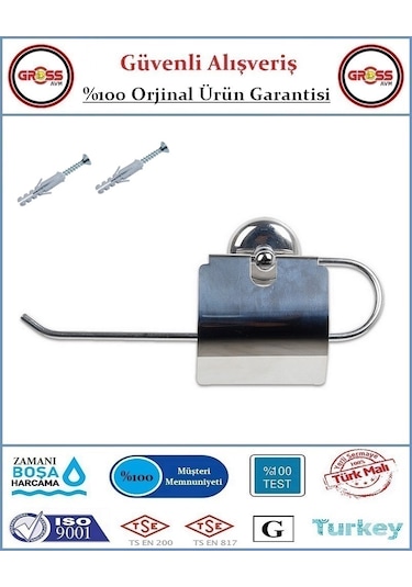 Kağıt Havluluk Paslanmaz Nikel - Kapaklı