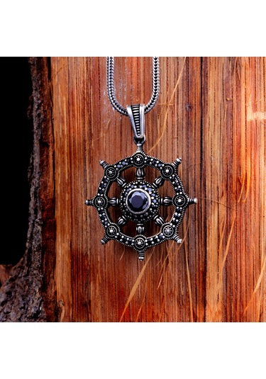 Gemi Dümeni Model 925 Ayar Gümüş Kolye