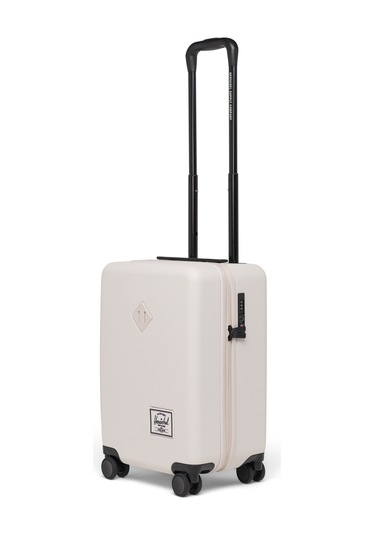 Herschel Heritage Hardshell Darbeye Dayanıklı Tekerlekli Kabin Boy Valiz 35 L Ay Işığı Krem