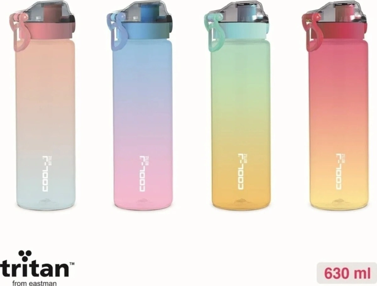 Kırtasiye Ve Oyuncak Dünyası Gıpta Cool-j Sprıng Sporcu Tritan Matara 630 Ml 1 Adet Çok Renkli
