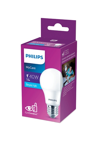 Philips Ledbulb 5 - 40w E27 6500k Beyaz Işık 5 Adet